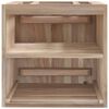 vidaXL Veggmontert baderomsskap 41x38x40 cm heltre teak