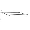 vidaXL Automatisk uttrekkbar markise med LED burgunder 300x250 cm