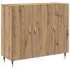 vidaXL Serviesskap Artisan Eik 90 x 34 x 80 cm Konstruert tre