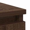 vidaXL Skjenk med skuff brun eik 71x35x65 cm konstruert tre