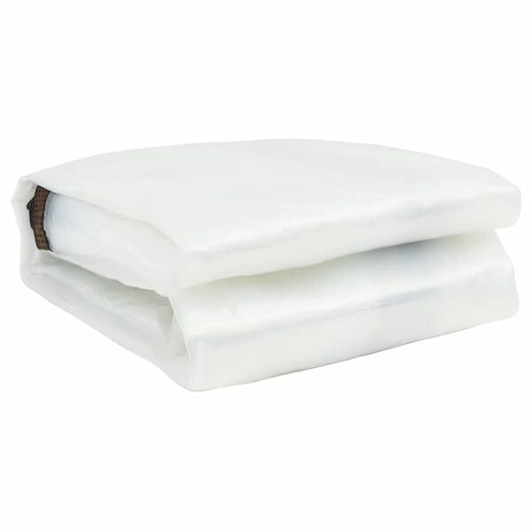 vidaXL Klar presenning med maljer 1x8 m polyetylen