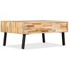 vidaXL Sofabord gjenvunnet heltre teak 90x65x40 cm