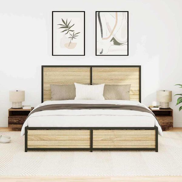 vidaXL Nattbordskap 2 pcs Gammelt tre 40 x 39 x 37 cm Konstruert tre