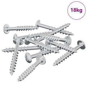 vidaXL Skrue 7792 pcs s&oslash;lv 9,8 x 35 mm Jern