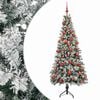 vidaXL Kunstig juletre med julekuler 120 cm 150 LED-lys Varmhvit