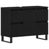 vidaXL Baderomsskap Svart Eik 80 x 33 x 60 cm Konstruert tre