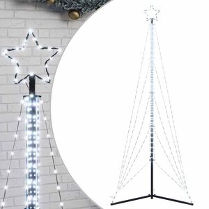 vidaXL LED Juletre 525 LEDs Kald Hvit 302 cm