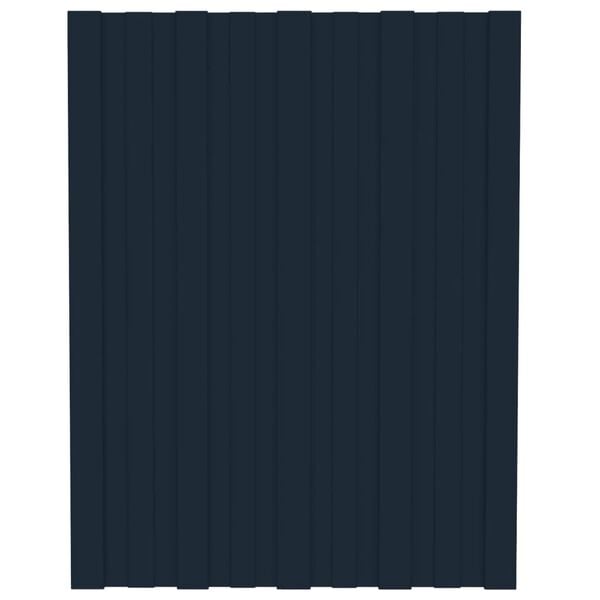 vidaXL Takplater 36 stk antrasitt 60x45 cm galvanisert st&aring;l