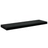 vidaXL Flytende vegghyller 2 stk h&oslash;yglans svart 80x23,5x3,8 cm MDF
