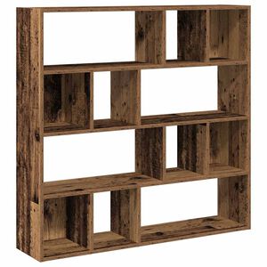 vidaXL Bokhylle/romdeler gammelt tre 105x24x102 cm
