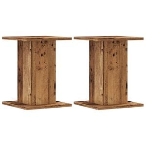 vidaXL Plantestativer 2 stk gammelt tre 30x30x40 cm konstruert tre