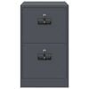 vidaXL Arkivskap med lås Antrasitt 44 x 50 x 106.5 cm Kaldvalsget Stål