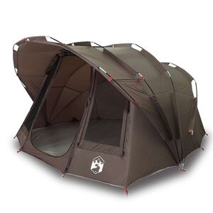 vidaXL Campingtelt 5 personer brun vanntett