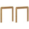 vidaXL Armlene Modul 2 pcs Hvit 59 x 6 x 61 cm Solid akasietre