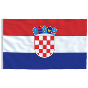 vidaXL Kroatisk flagg 90x150 cm