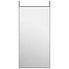 vidaXL D&oslash;rspeil svart 50x100 cm glass og aluminium