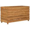 vidaXL Høybed 100x40x55 cm resirkulert teak og stål
