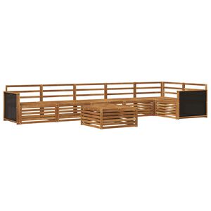 vidaXL Utend&oslash;rs sofa-sett 7 pcs Naturlig 79 x 79 x 37 cm