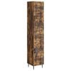 vidaXL Skapsett 2 pcs R&oslash;kt Eik 33 x 34,5 x 89,5 cm Konstruert tre