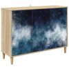vidaXL Serviesskap RAALTE Sonoma 102 x 33 x 75 cm Konstruert tre