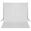 vidaXL Fotostudiosett med lyssett, bakgrunn og reflektor