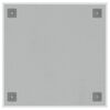vidaXL veggmontert magnettavle hvit 40x40 cm herdet glass