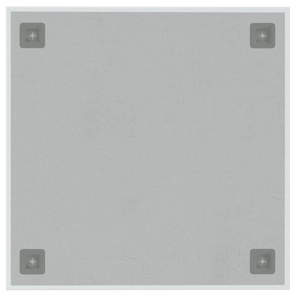 vidaXL veggmontert magnettavle hvit 40x40 cm herdet glass