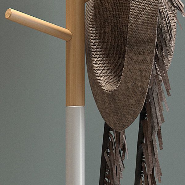 Rousseau Stumtjener Alba metall hvit