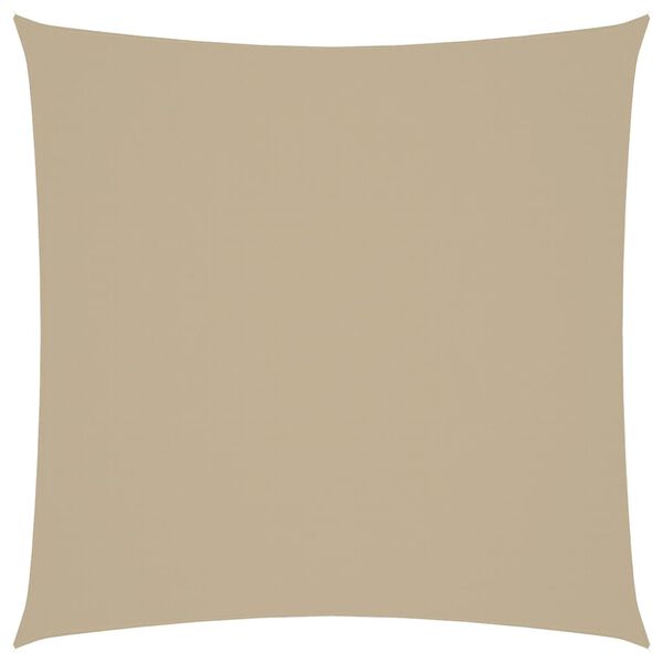 vidaXL Solseil oxfordstoff kvadratisk 2,5x2,5 m beige