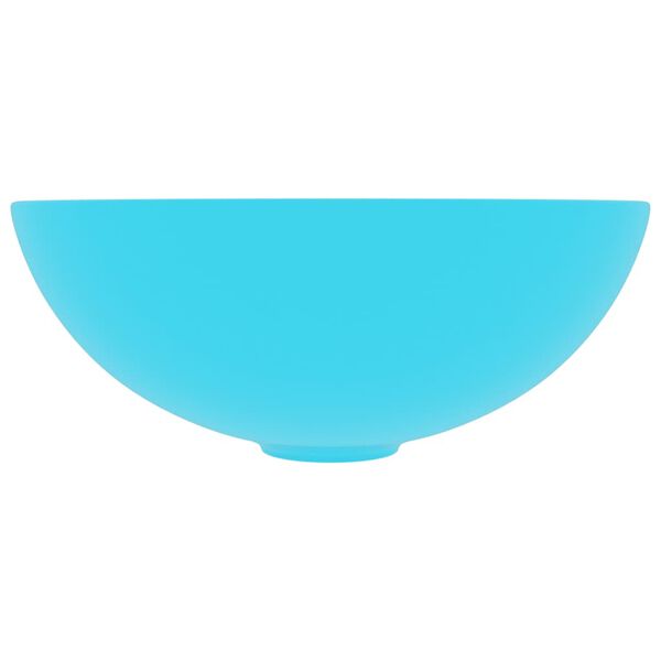 vidaXL Baderomsservant keramisk grønn rund