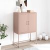 vidaXL Highboard rosa 68,5x38,5x107 cm stål