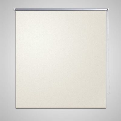Rullegardin 100 x 230 cm beige-hvit