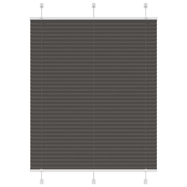 vidaXL pliss&eacute;gardin sort 105x150 cm Stoff Bredde 104,4 cm Polyester