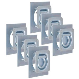 vidaXL Festeringer for tilhenger 6 stk galvanisert stål 2000 kg