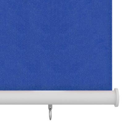 vidaXL Utendørs rullegardin 100x230 cm blå HDPE