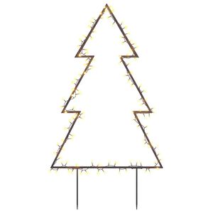 vidaXL Julelysdekorasjon med plugger tre 115 LEDs 90 cm