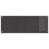 vidaXL Kjøkkenbakplate Mørke grå 110 x 40 x 0,6 cm herdet glass