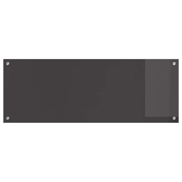 vidaXL Kjøkkenbakplate Mørke grå 110 x 40 x 0,6 cm herdet glass