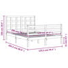 vidaXL Sengeramme med hodegavl 120x200 cm heltre