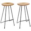 vidaXL Barkrakker 2 stk heltre teak