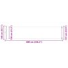 vidaXL Uttrekkbar sidemarkise 140x600 cm brun