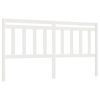 vidaXL Sengegavl hvit 186x4x100 cm heltre furu
