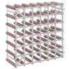 vidaXL Vinstativ for 42 flasker brun heltre furu