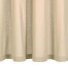 vidaXL Gardiner med metallringer 2 stk bomull 140x245 cm beige