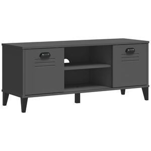 vidaXL Skobenk VIKEN antrasitt gr&aring; 106x35x45 cm konstruert tre