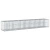vidaXL Gabion hevet seng 2 stk. 340 x 60 x 55 cm Galvanisert st&aring;l S&oslash;lv