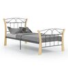 vidaXL Sengeramme svart metall 90x200 cm