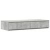 vidaXL Sengeskuffer Betonggr&aring; 75 x 36,5 x 16,5 cm Konstruert tre