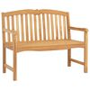 vidaXL H&aring;ndlaget Rosebenk 114 x 60 x 95 cm Massivt Teaktre Naturlig