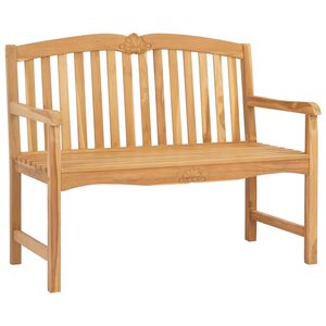 vidaXL H&aring;ndlaget Rosebenk 114 x 60 x 95 cm Massivt Teaktre Naturlig